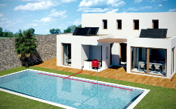 Venkovní termodynamický systém EnergyPanel pro ohřev bazénů